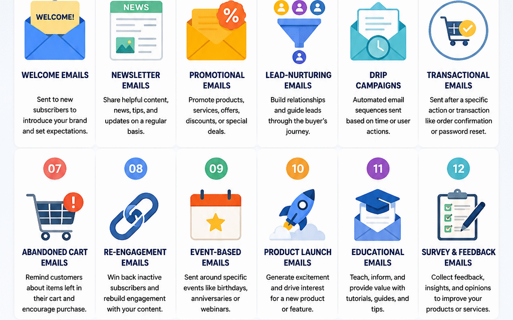 How Many Types of Email Marketing Are There? A Complete Guide